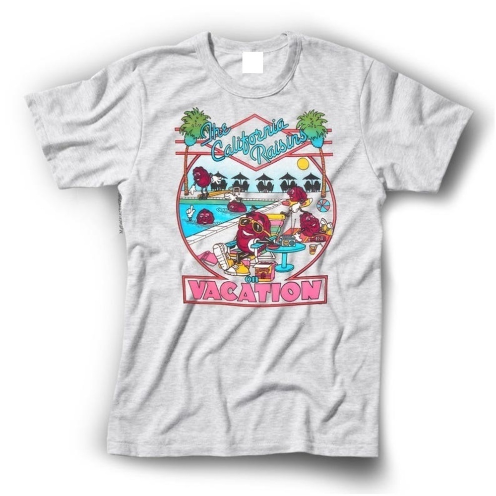 Vacation Raisins T-shirt Ash Grey